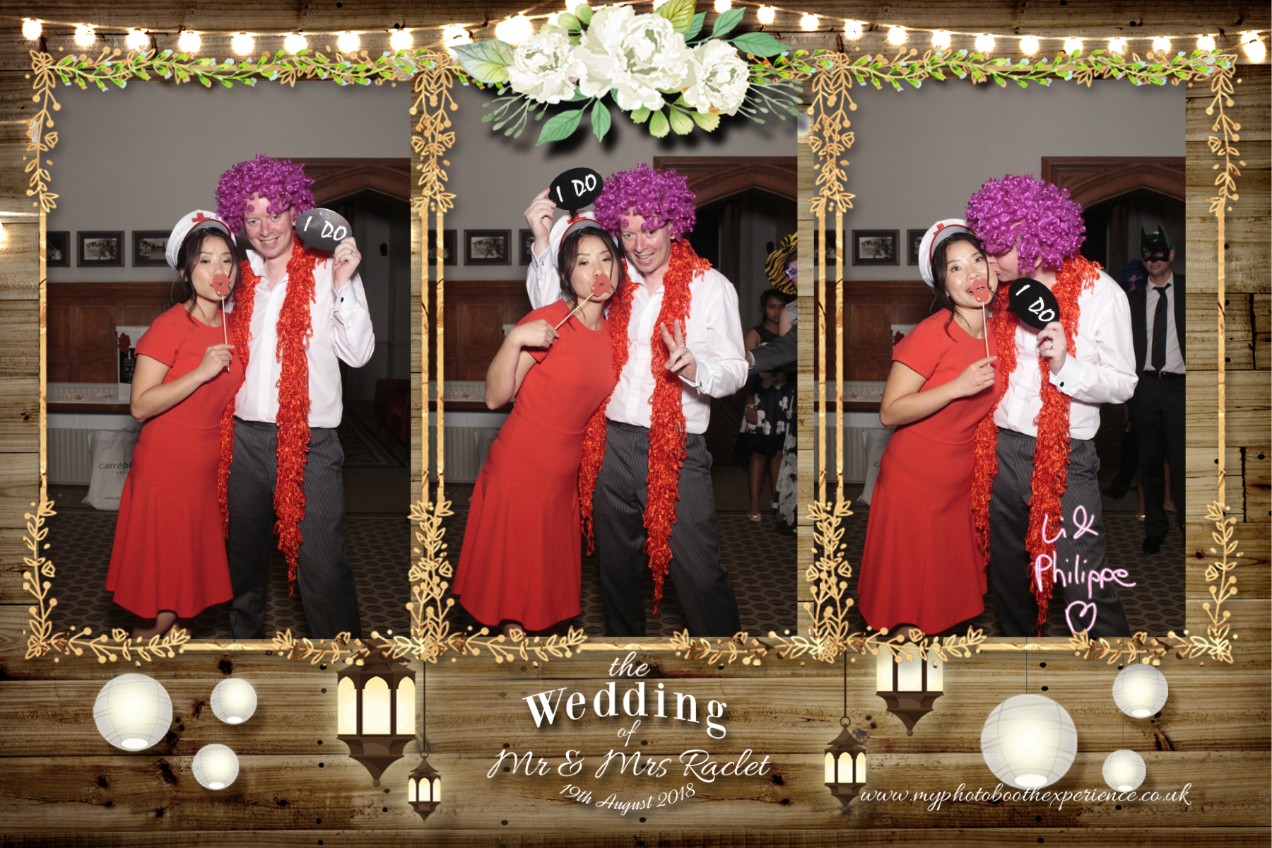 Mr & Mrs Raclet | View more photos from the event at gallery.myphotoboothexperience.co.uk/u/MyPhotoBoothExperienceLtd/Mr-Mrs-Raclet